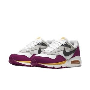 Nike Low Top Sneakers in White, Purple & Yellow